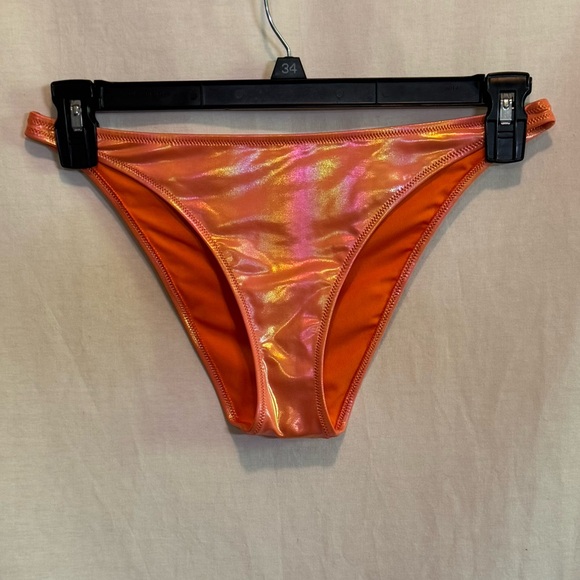 AA-108 Aerie NWT Cheeky Orange Summer‎ Swim Bikini Bottoms Size M - Picture 1 of 12